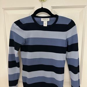 Jones New York Striped Silk Sweater
